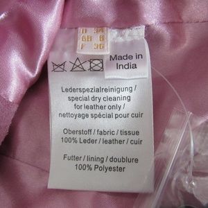 Crisca Jackets & Coats - Crisca Leather Vest Womens Size 4 Pink Moto Crisca Jackets & Coats - Crisca Leather Vest Womens Size 4 Pink Moto